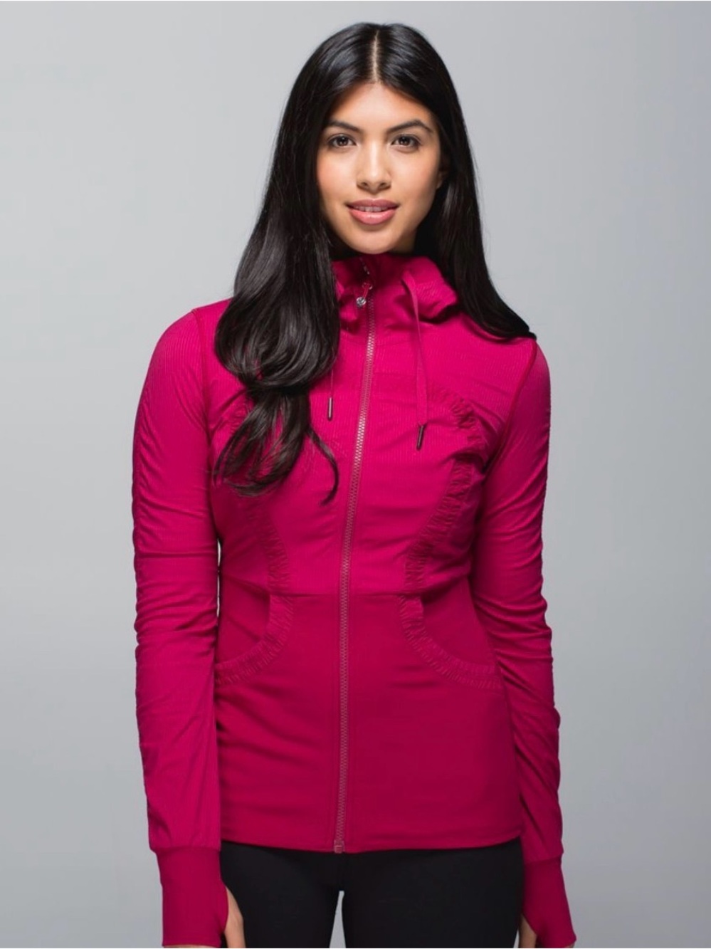 lululemon athletica Women's Magenta Full-Zip Hooded Jacket